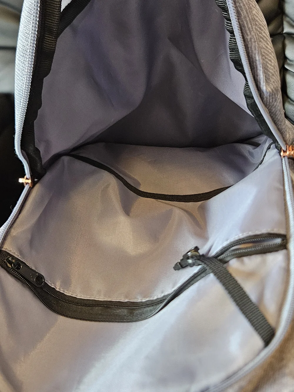adidas Excel 6 Light Gray Backpack with Rose Gold Logo